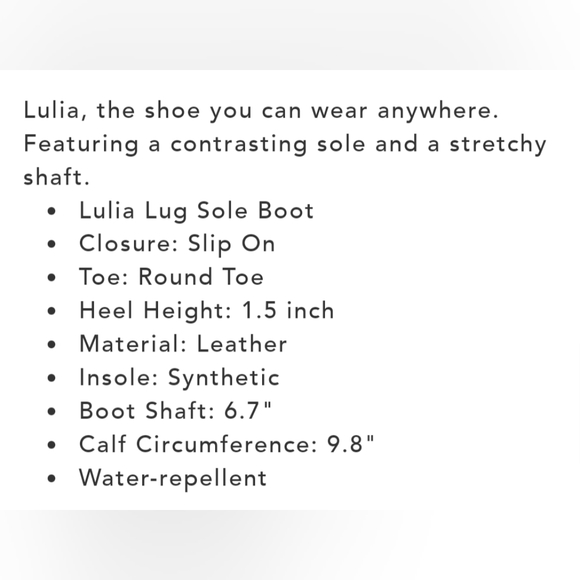 Sam Edelman Lulia Whiskey Cognac Water-repellent Black Leather Lug Boots 8 1/2 M - Picture 7 of 9